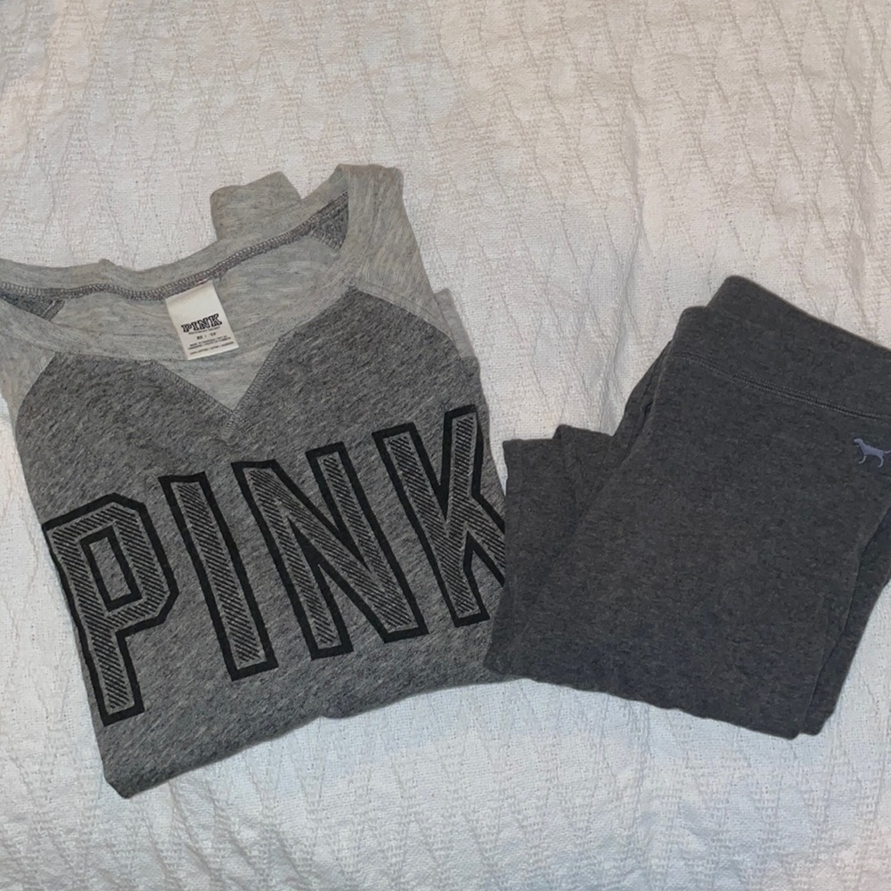 Victoria secret set - oversized sweater & grey leggings